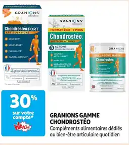 Auchan GRANIONS Gamme chondrostéo offre