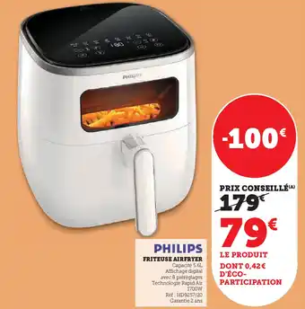 Super U Philips friteuse airfryer offre