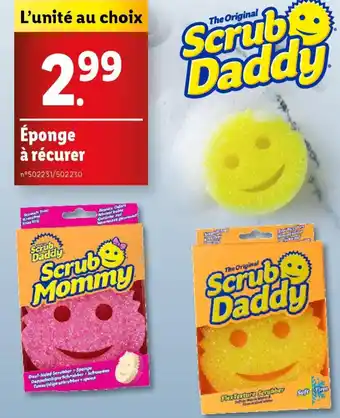 Lidl Scrub Daddy Éponge à récurer offre