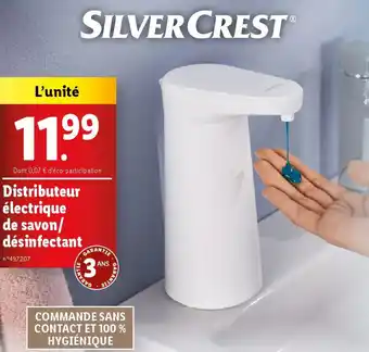 Lidl Silver crest Distributeur électrique de savon désinfectant offre