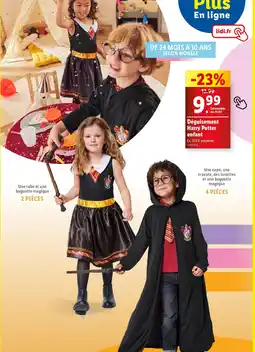 Lidl Déguisement Harry Potter enfant offre