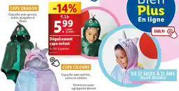 Lidl Déguisement cape enfant offre