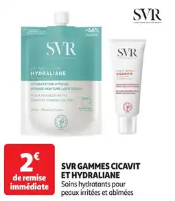 Auchan SVR gammes cicavit et hydraliane offre