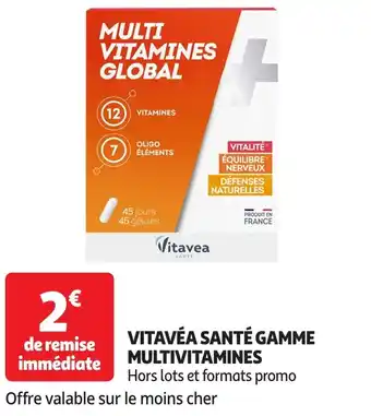 Auchan Vitavéa santé gamme multivitamines offre