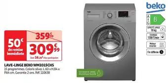 Auchan Beko lave linge beko WM1015CHS offre