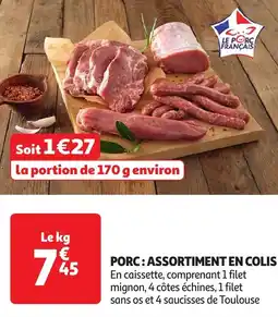 Auchan Le porc français porc assortiment en colis offre