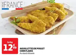 Auchan Aiguillettes de poulet corn flakes offre