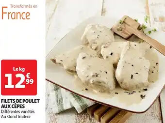 Auchan Filets de poulet aux cèpes offre