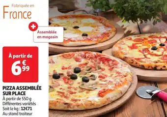 Auchan Pizza assemblée sur place offre