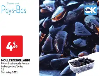 Auchan Élevées aux pays-bas moules de hollande offre