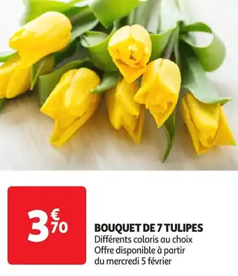 Auchan BOUQUET DE 7 TULIPES offre