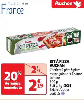 Auchan Auchan kit à pizza auchan offre