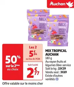 Auchan Auchan mix tropical offre