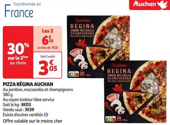 Auchan Auchan pizza régina offre