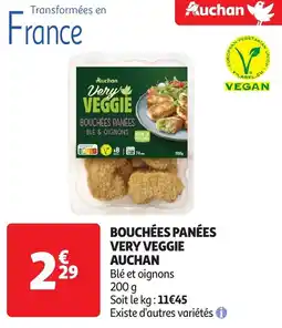 Auchan Auchan bouchées panées very veggie offre