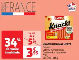 Auchan Knacki original herta offre