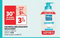 Auchan Parapharmacie MIXA EXPERT Eau micellaire apaisante offre