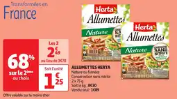 Auchan Herta Allumettes offre