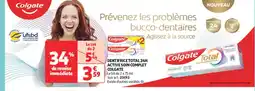 Auchan Parapharmacie COLGATE Dentifrice total 24h active soin complet offre