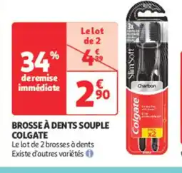 Auchan Parapharmacie COLGATE Brosse à dents souple offre