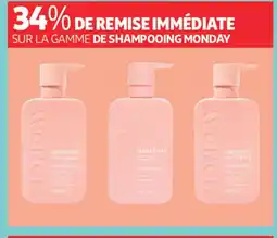 Auchan Parapharmacie Sur la gamme de shampooing monday offre