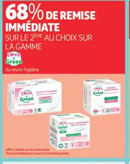 Auchan Parapharmacie LOVE GREEN La gamme offre