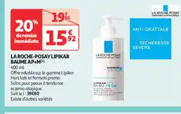 Auchan Parapharmacie La roche-posay lipikar baume ap+m offre