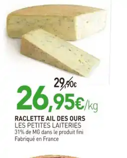 naturéO Raclette ail des ours offre