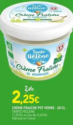 naturéO Crème fraiche pot verre offre