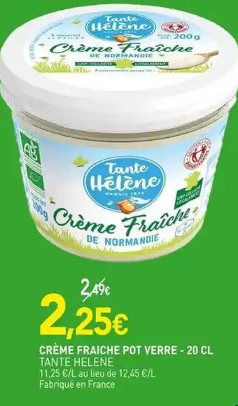 naturéO Crème fraiche pot verre offre