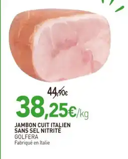 naturéO Jambon cuit italien sans sel nitrité golfer offre