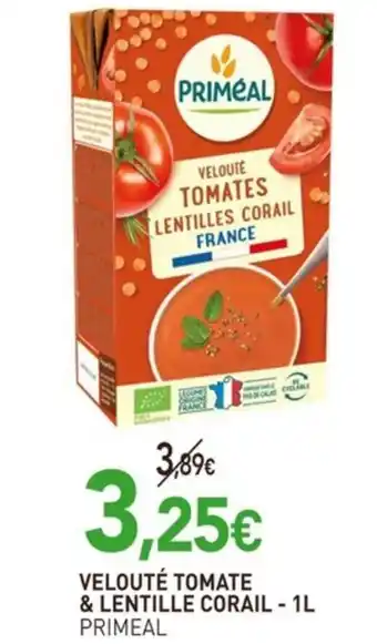 naturéO PRIMEAL Velouté tomate & lentille corail offre