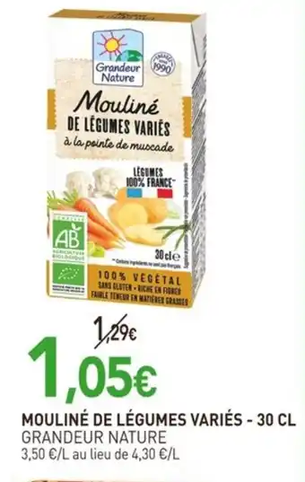 naturéO GRANDEUR NATURE Mouliné de légumes variés offre