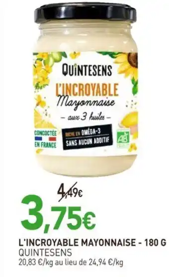 naturéO QUINTESENS L'incroyable mayonnaise offre