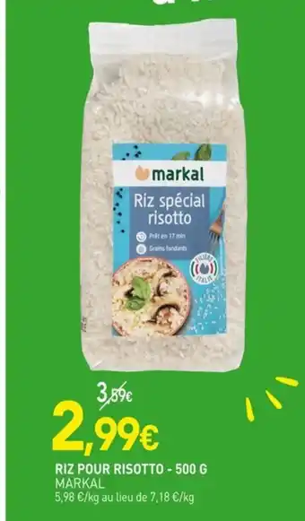 naturéO MARKAL Riz pour risotto offre