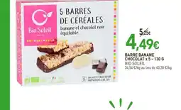 naturéO Barre banane chocolat offre