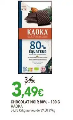 naturéO KAOKA Chocolat noir 80% offre