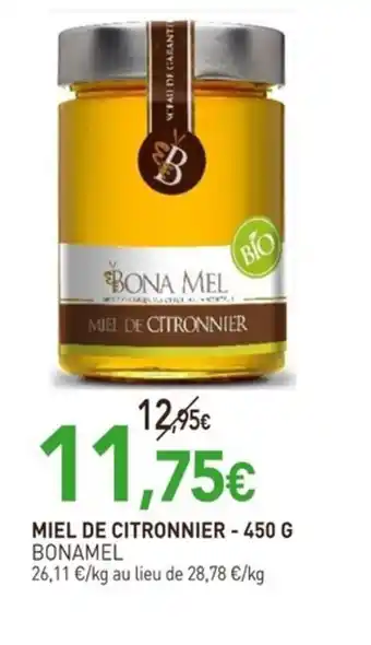 naturéO BONAMEL Miel de citronnier offre