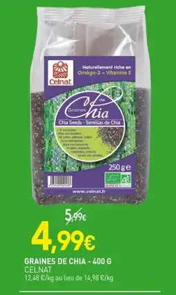 naturéO CELNAT Graines de chia offre