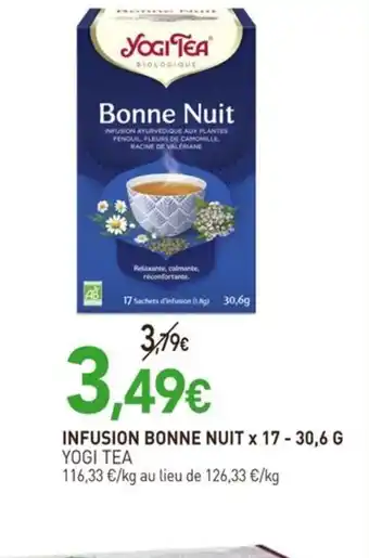 naturéO YOGI TEA Infusion bonne nuit offre