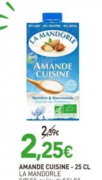 naturéO LA MANDORLE Amande cuisine offre