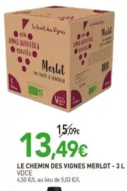 naturéO Le chemin des vignes merlot offre