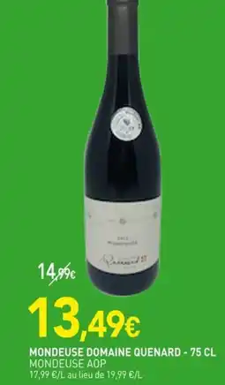 naturéO Mondeuse domaine quenard offre