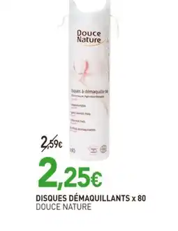 naturéO DOUCE NATURE Disques démaquillants x 80 offre