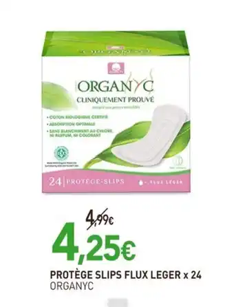 naturéO ORGANYC Protège slips flux leger × 24 offre