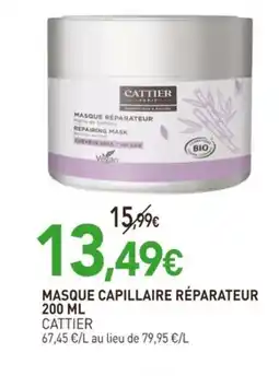 naturéO CATTIER Masque capillaire réparateur offre