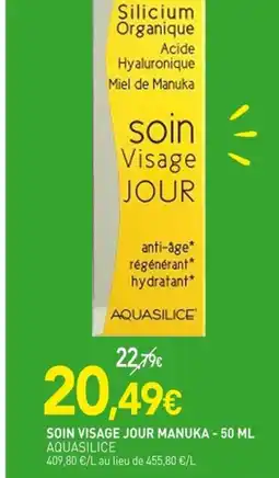 naturéO AQUASILICE Soin visage jour manuka offre