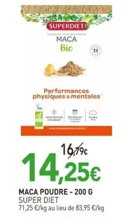 naturéO SUPER DIET Maca poudre offre