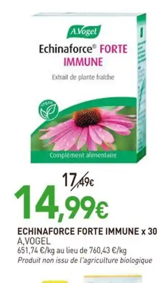 naturéO A,VOGEL Echinaforce forte immune × 30 offre