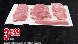 Carrefour Longe entière avec os et filet mignon offre